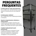 Maleta Carrinho 2 em 1 Klass Vough 2 Andares 4 Rodinhas com Strass DB-913T-BL