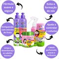 Kit Bio Extratus Kids A Turma do Maluquinho Lisos: Shampoo + Condicionador + Máscara + Spray + Finalizador