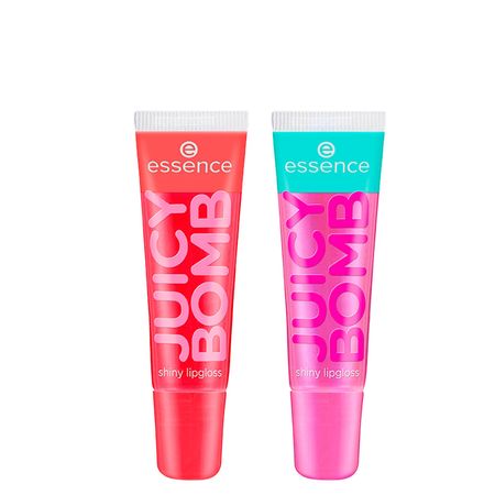 Kit-Essence-Gloss-Labial-Líquido-Cintilante-Juicy-Bomb-104-Poppin'-Pomegranate-10-ml-+-Gloss-Gloss-105-Bouncy-Bubblegum-10-ml--1