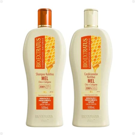 Kit-Nutritivo-Bio-Extratus-Mel-Chia-e-Colágeno---Shampoo-+-Condicionador--1