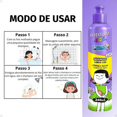 Shampoo-Bio-Extratus-Kids-A-Turma-do-Maluquinho-Cabelo-Liso-240ml--3