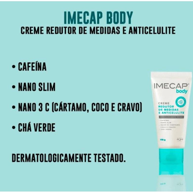 Imecap Body Creme Redutor de Medidas e Anticelulite 170g - Época