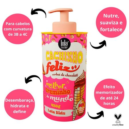 Creme-de-Pentear-Lola-Kids-Cachinho-Feliz-Sorbet-de-Chocolate-450g--2