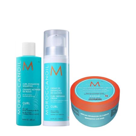 Kit-Moroccanoil-Curl---Shampoo-250ml-+-Mousse-Definidor-de-Cachos-250ml-+-Máscara-Reparadora-250g--1