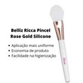 Belliz Ricca Pincel Rose Gold Silicone para Base