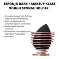 Esponja + Suporte Esponja Klass Vough Sponge Dark + Makeup Sponge Holder G004
