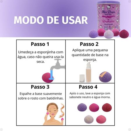 Kit-de-Esponjas-Mini-Gota-Hello-Kitty-By-Klass-Vough-Mini-Drops-Candy-Colors-Com-5-Un-Pfhk-02--7