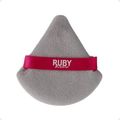 Esponja Puff Para Pó Ruby Kisses Triangular Cinza e Rosa