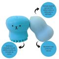 Esponja Para Maquiagem e Limpeza Facial Meily's Azul Mac-218