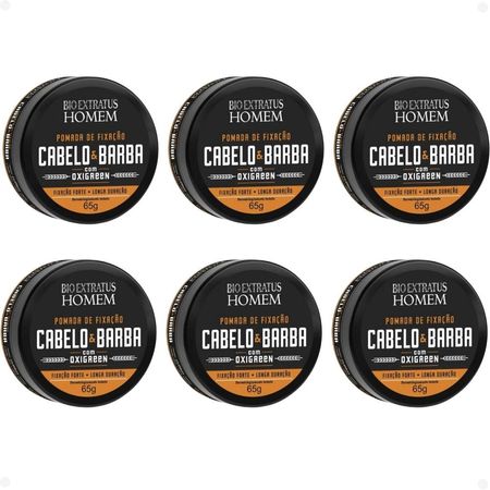 Kit-Bio-Extratus-Homem-Cabelo-&-Barba:-6-Pomadas-de-Fixação-65g--1