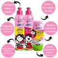 Kit Bio Extratus Kids A Turma do Maluquinho Cacheado: Shampoo, Condicionador e Finalizador