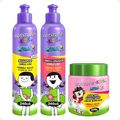 Kit Bio Extratus Kids A Turma do Maluquinho Lisos: Shampoo, Condicionador e Máscara