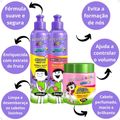 Kit Bio Extratus Kids A Turma do Maluquinho Lisos: Shampoo, Condicionador e Máscara