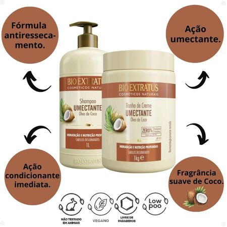 Kit-Bio-Extratus-Umectante-Óleo-de-Coco:-Shampoo-1L-e-Banho-de-Creme-1kg--2