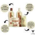 Kit Bio Extratus Umectante Óleo de Coco: Shampoo 500ml, Condicionador 500ml, Banho de Creme 500g e Finalizador 500ml