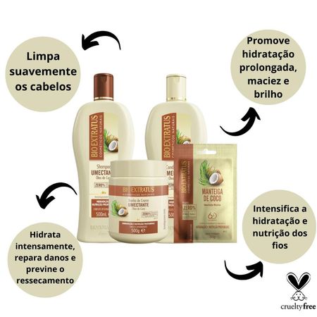 Kit-Bio-Extratus-Umectante-Óleo-de-Coco:-Shampoo-500ml,-Condicionador-500ml,-Banho-de-Creme-500g-e-Finalizador-500ml--3