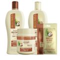 Kit Bio Extratus Umectante Óleo de Coco: Shampoo 500ml, Condicionador 500ml, Banho de Creme 500g e Finalizador 500ml