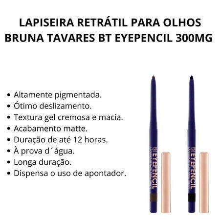 Kit-Lapiseira-Retrátil-Para-Olhos-Bruna-Tavares-Bt-Eyepencil-300mg-C/2--5