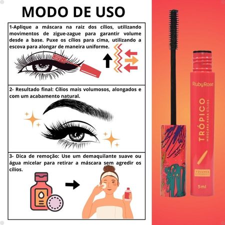 Máscara-Para-Cílios-Ruby-Rose-Trópico-Volume-e-Alongamento-5g--4