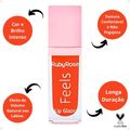 Gloss Lip Glaze Ruby Rose Feels Cor 080 7,2ml