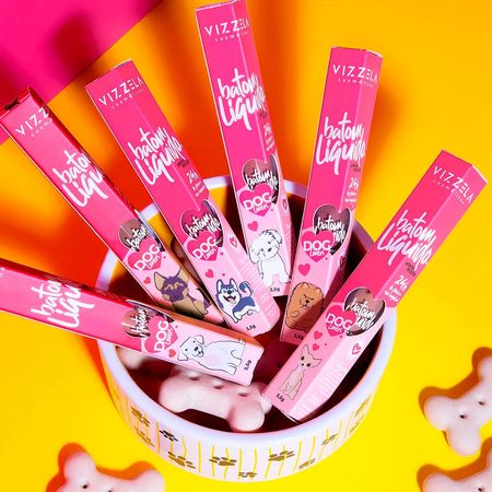 Vizzela-Dog-Lovers-Cor-20-Caramelo---Batom-Líquido-3,5g--3