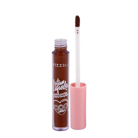 Vizzela-Dog-Lovers-Cor-20-Caramelo---Batom-Líquido-3,5g--1