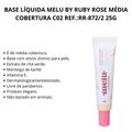 Base Líquida Melu By Ruby Rose Média Cobertura C02 25g