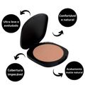 Pó Compacto Ruby Rose Obsidian Crystal Powder Pc15