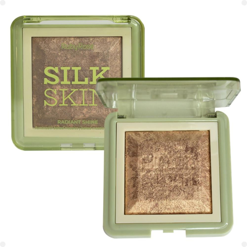 Iluminador Ruby Rose Silk Skin Radiant Shine Golden Mirage Hb-F1600-2