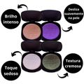 Kit Iluminador e Sombra Cream Ruby Rose Obsidian Mystic Glam Com 4 un