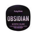Kit Iluminador e Sombra Cream Ruby Rose Obsidian Mystic Glam Com 4 un