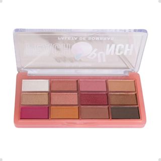 Paleta de Sombras Ruby Rose Peach Punch 12 Cores