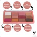 Paleta de Sombras Ruby Rose Peach Punch 12 Cores