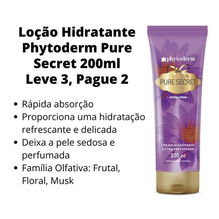 Loção-Hidratante-Leve-3-Pague-2-Phytoderm-Pure-Secret-200ml--3