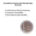 Pó Compacto Acneico Acnover Ruby Skin Ruby Rose Me120 10g