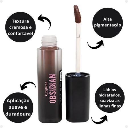 Batom-Líquido-Ruby-Rose-Obsidian-Crème-Lip--3