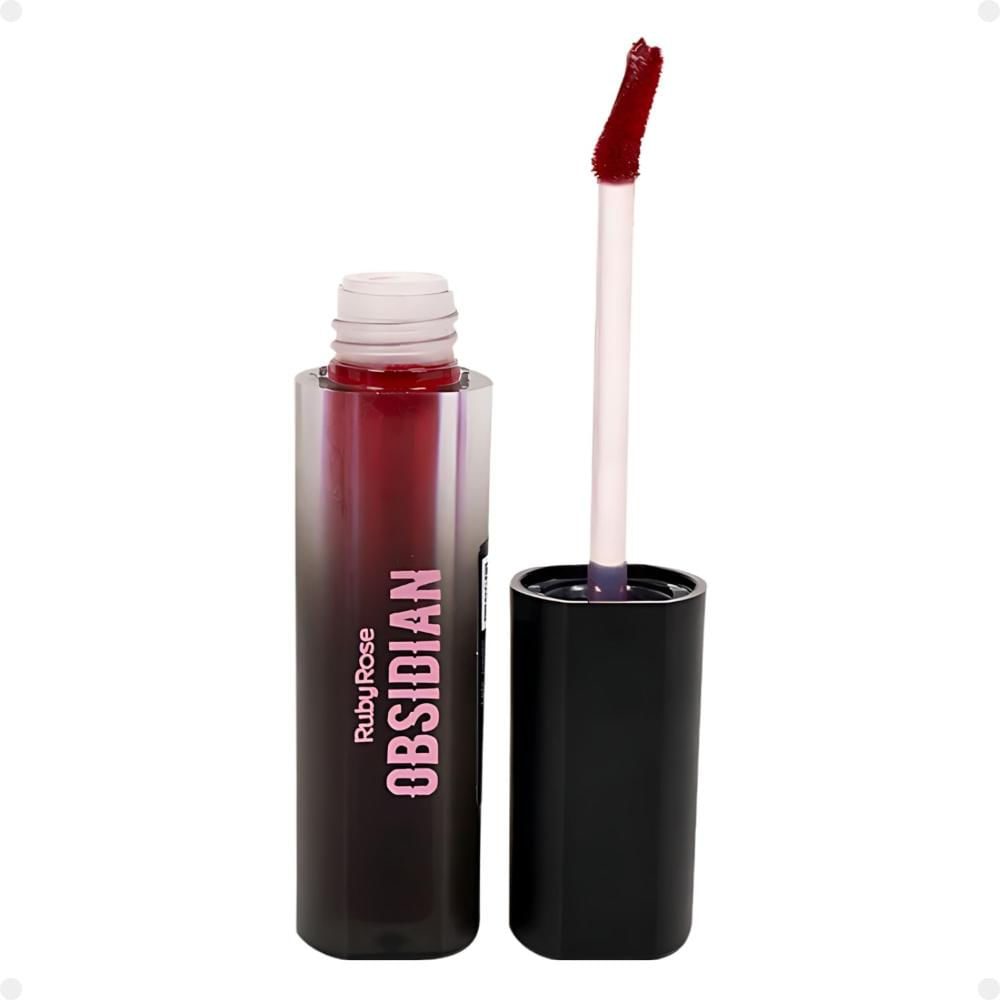 Batom Líquido Ruby Rose Obsidian Crème Lip Ocl03