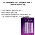 Kit Deo Colônia 30ml + Creme Hidratante Acetinado 80g Phytoderm Luna Dolce