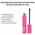 Máscara Para Cílios Melu By Ruby Rose Peel Off Selfie