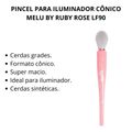 Pincel Para Iluminador Cônico Melu By Ruby Rose Lf90