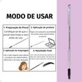 Pincel Duo de Sobrancelha Ruby Rose Holographic