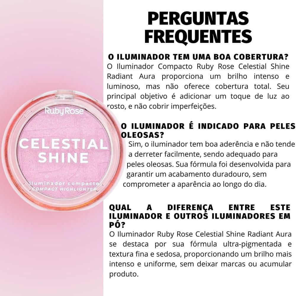 Iluminador Compacto Ruby Rose Celestial Shine Radiant Aura