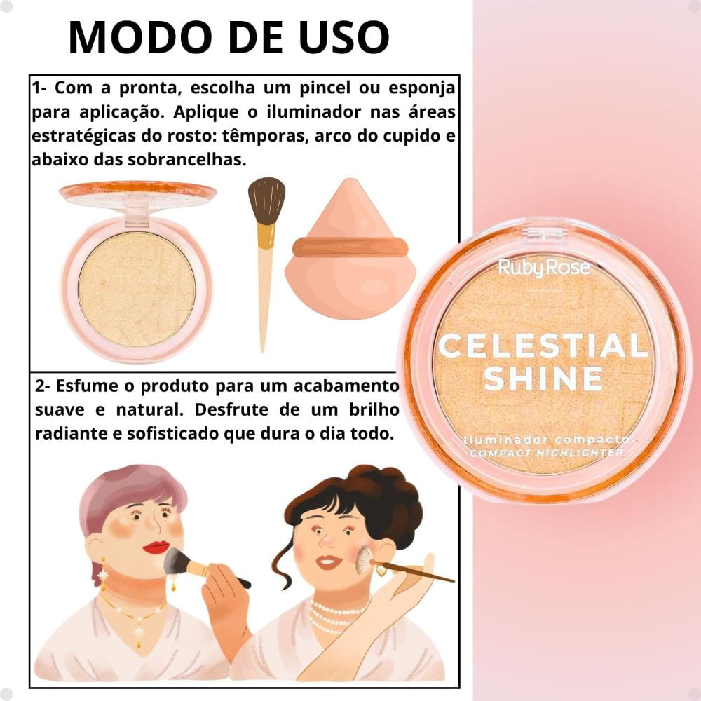 【35％OFF】 Celestial Rose Ruby Compacto Iluminador Shine Light Prism ルームウェア・パジャマ