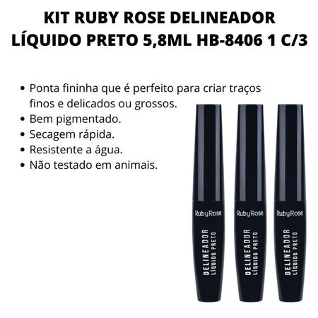 Kit-Ruby-Rose-Delineador-Líquido-Preto-5,8ml--2