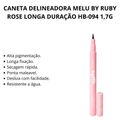 Caneta Delineadora Melu By Ruby Rose Longa Duração  1,7g