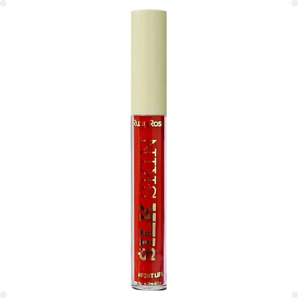 Batom Líquido Ruby Rose Silk Skin Comfort Lips SL04 3,5ml
