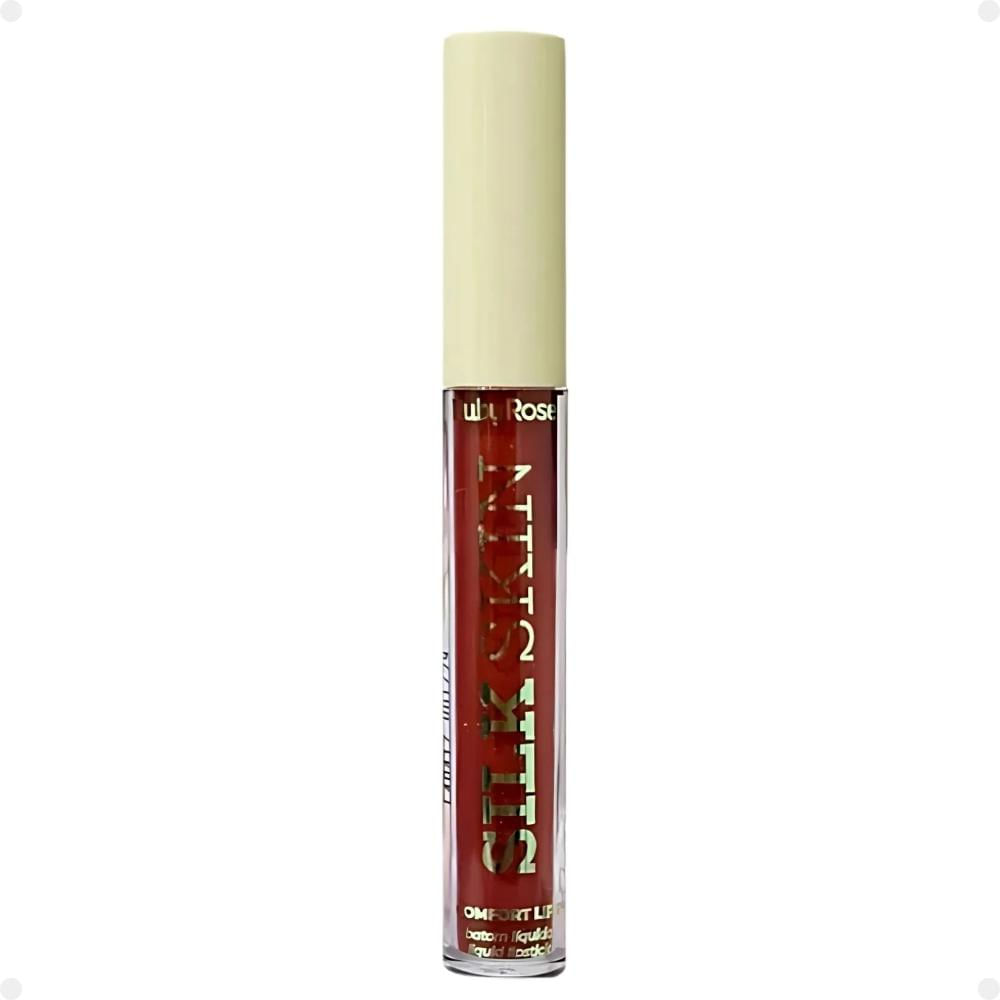 Batom Líquido Ruby Rose Silk Skin Comfort Lips SL03 3,5ml