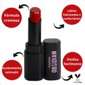 Batom Lipstick Ruby Rose Obsidian Cream Satin Ocs03