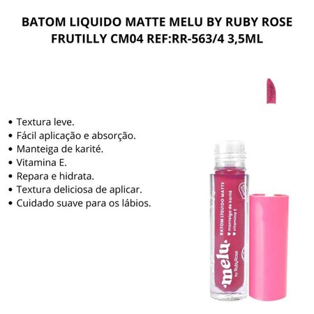 Batom-Liquido-Matte-Melu-By-Ruby-Rose-Frutilly-Cm04-3,5ml--2