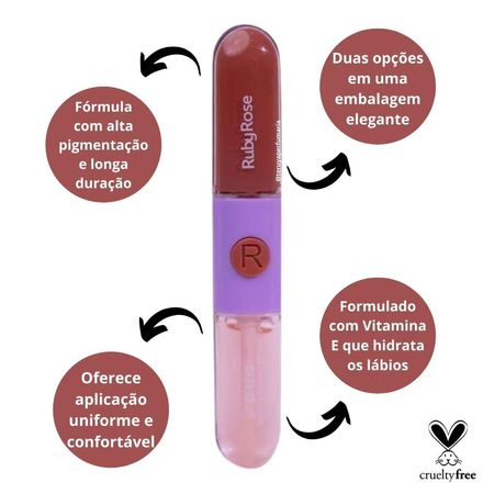 Gloss-+-Batom-Líquido-Duo-Ruby-Rose-Ld02-9,6g--3